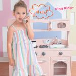 Little Chef Westchester Retro Wooden Play Kitchen, Pink - Image 3